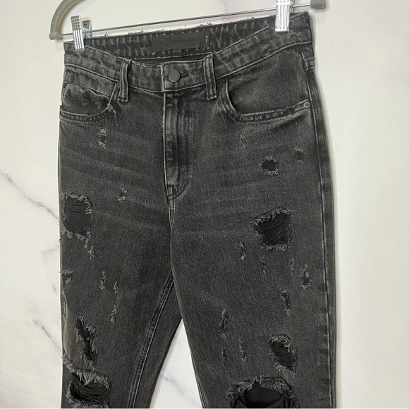 Denim x Alexander Wang Grind Grey Scratch Jeans - Picture 6 of 13